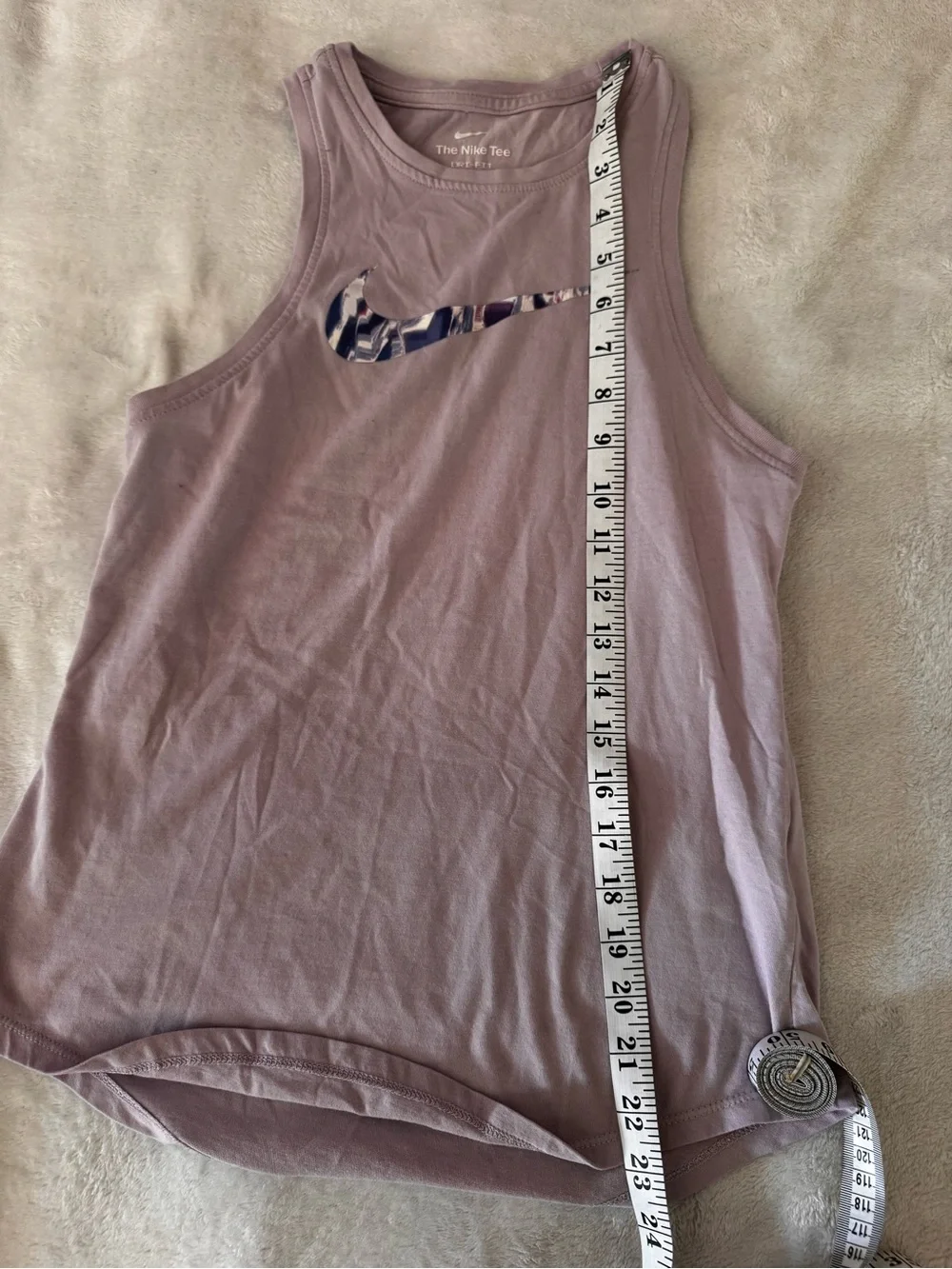 Nike Women’s Mauve Tank with Camo Swoosh
